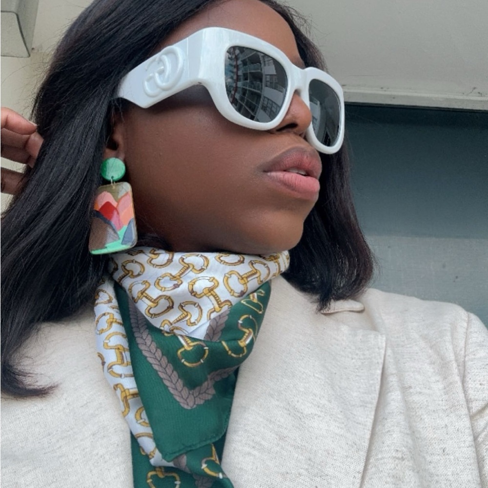 💯 - New - 100%Authentic Gucci Grey Square Ladies Sunglasses GG1545S 003